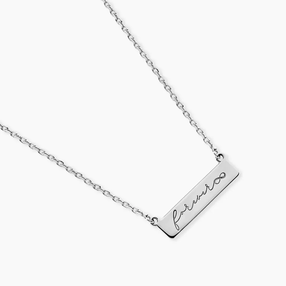 Collier Lorayne Argent Blanc