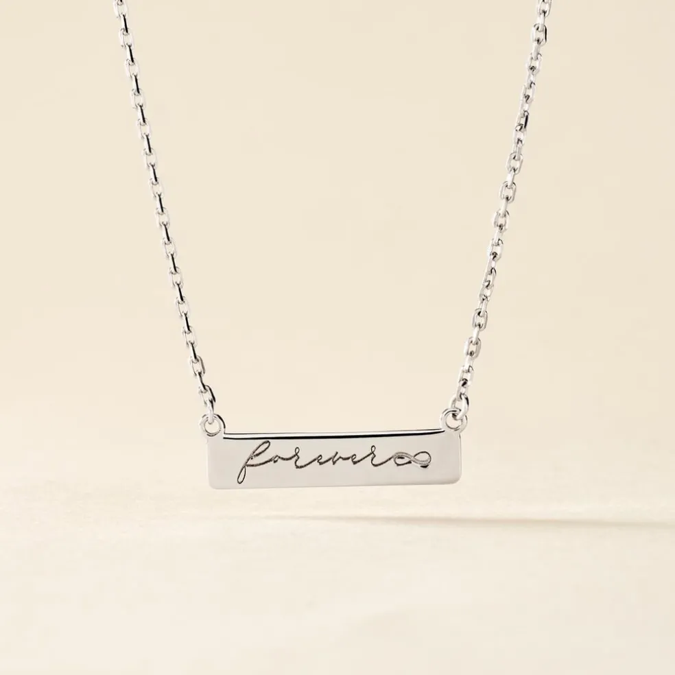 Collier Lorayne Argent Blanc