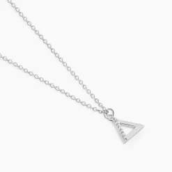 Collier Lorena Argent Blanc Oxyde De Zirconium