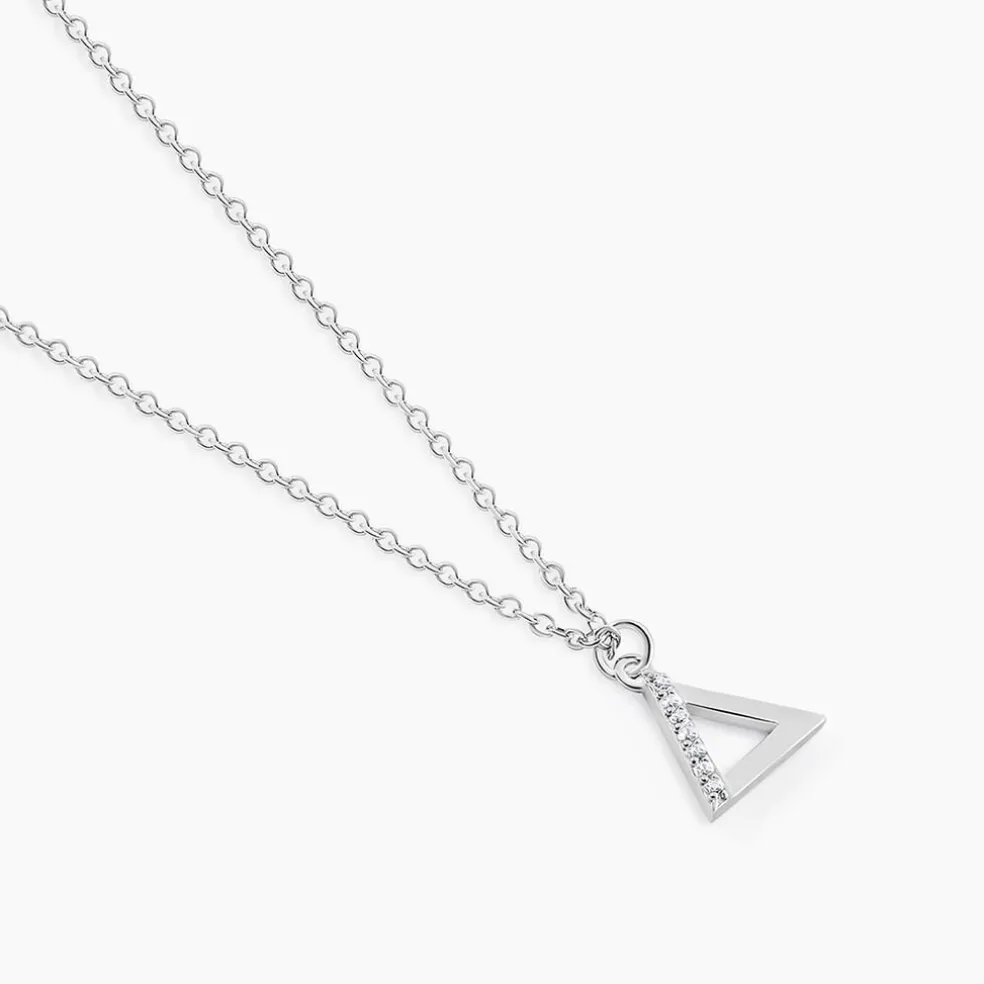 Collier Lorena Argent Blanc Oxyde De Zirconium