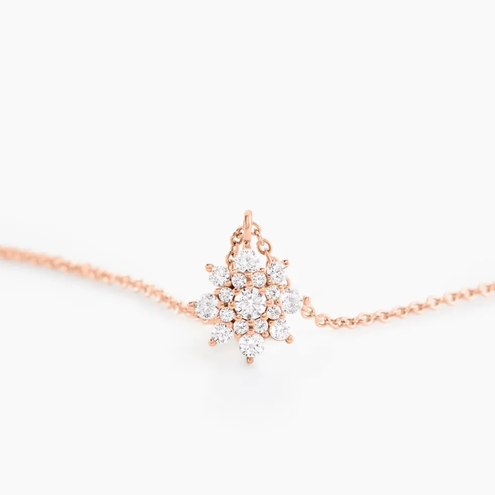 Collier Lorraine Argent Rose Oxyde De Zirconium