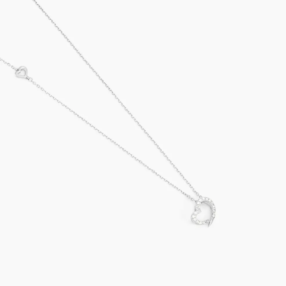 Collier Louise Or Blanc Diamant