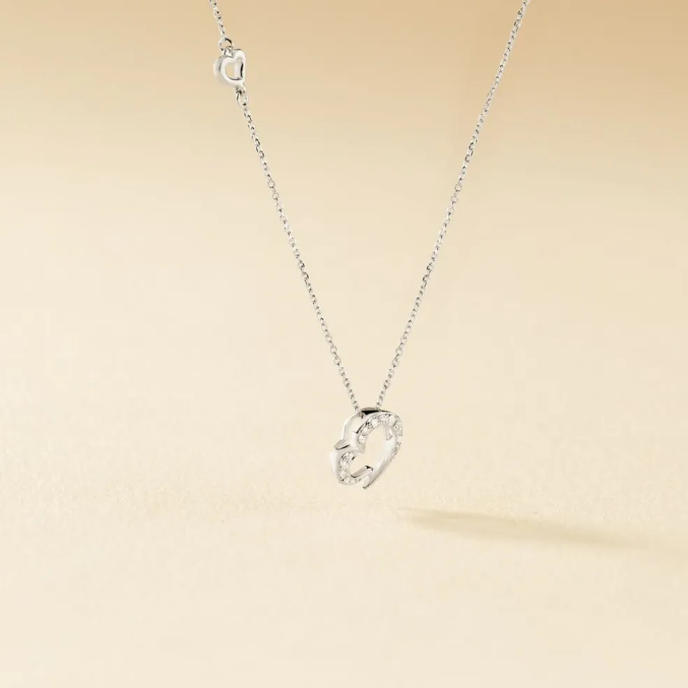 Collier Louise Or Blanc Diamant