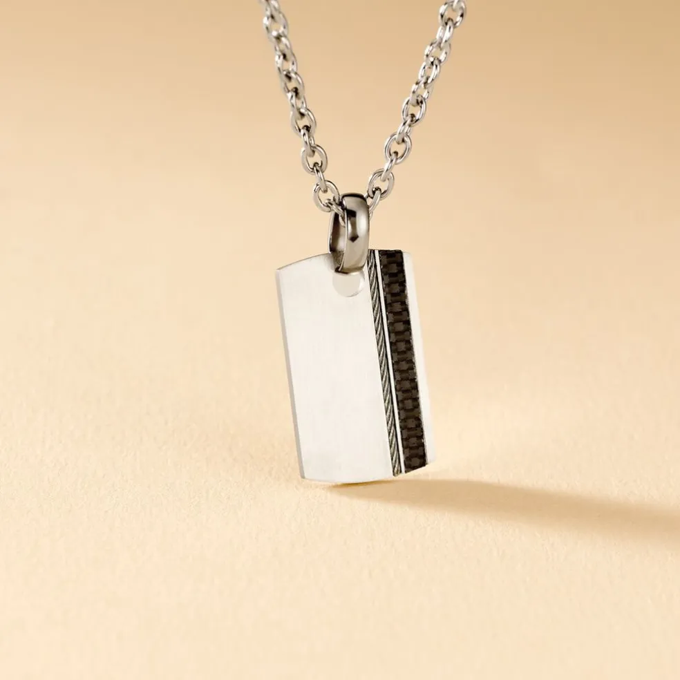 Collier Lovaina Acier Blanc