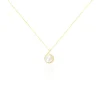 Collier Lucinda Or Jaune Perle De Culture Et Oxyde De Zirconium