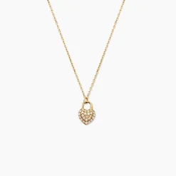 Collier Lucrezio Or Jaune Oxyde De Zirconium