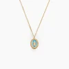 Collier Lueur Coloree Or Jaune