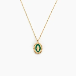 Collier Lueur Coloree Or Jaune