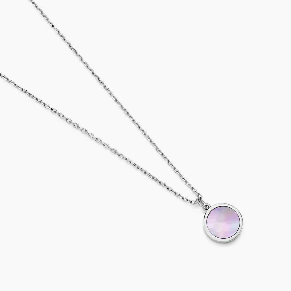 Collier Lunatique Argent Blanc Nacre