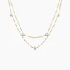 Collier Madhav Or Jaune Diamant Synthétique