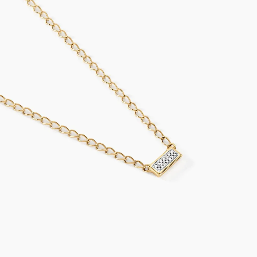 Collier Mahe Or Jaune Diamant