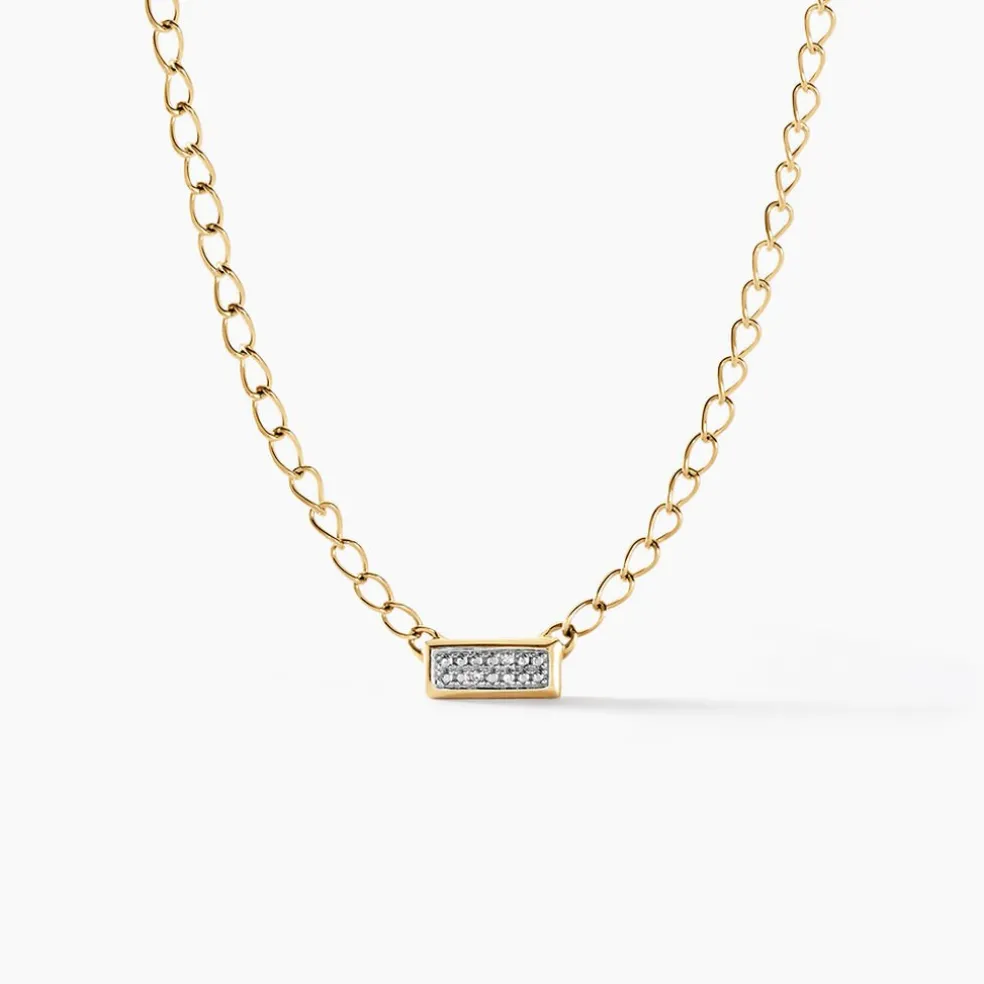 Collier Mahe Or Jaune Diamant