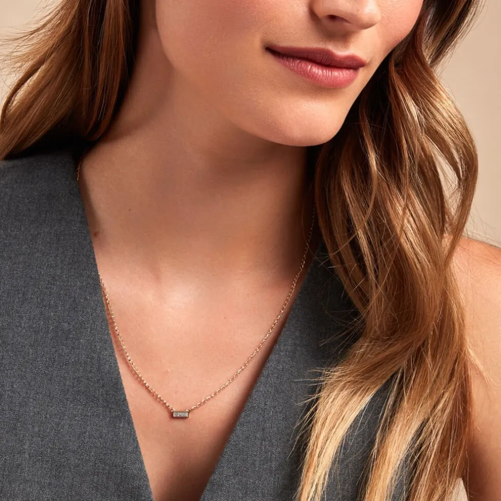 Collier Mahe Or Jaune Diamant