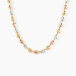 Collier Maille Dami Maille Grain De Cafe Or Tricolore
