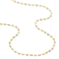 Collier Maille Dami Maille Grain De Cafe Or Tricolore