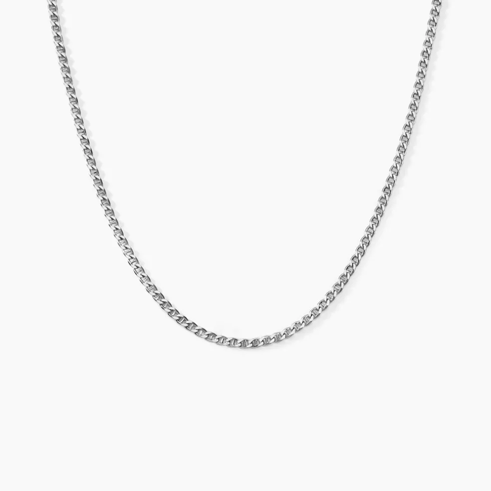 Collier Maille Piato Argent Blanc