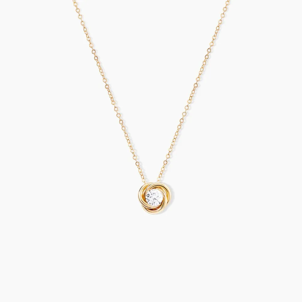 Collier Manjula Or Jaune Oxyde De Zirconium
