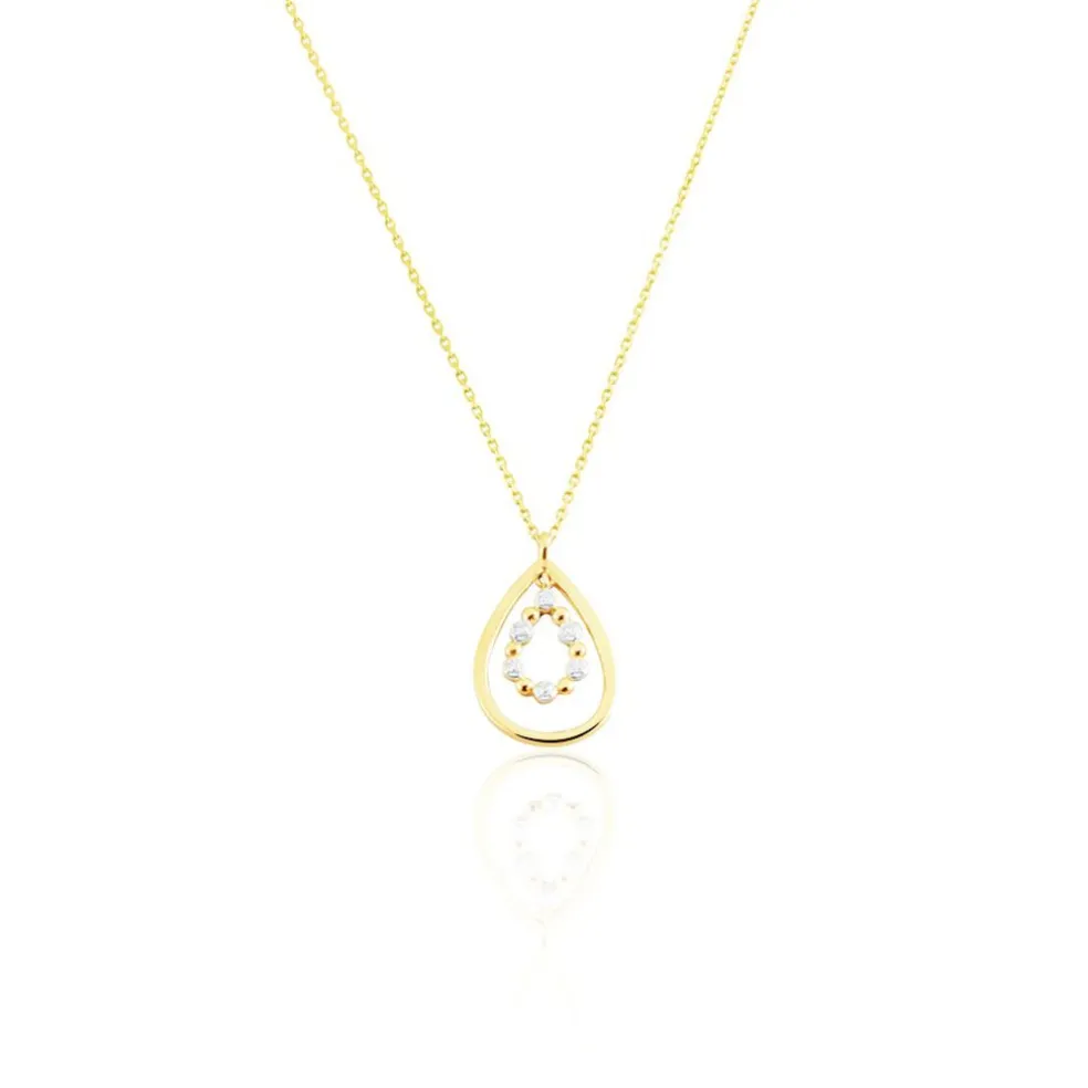 Collier Marganela Or Jaune Diamant