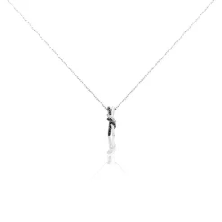 Collier Marina Or Blanc Diamant
