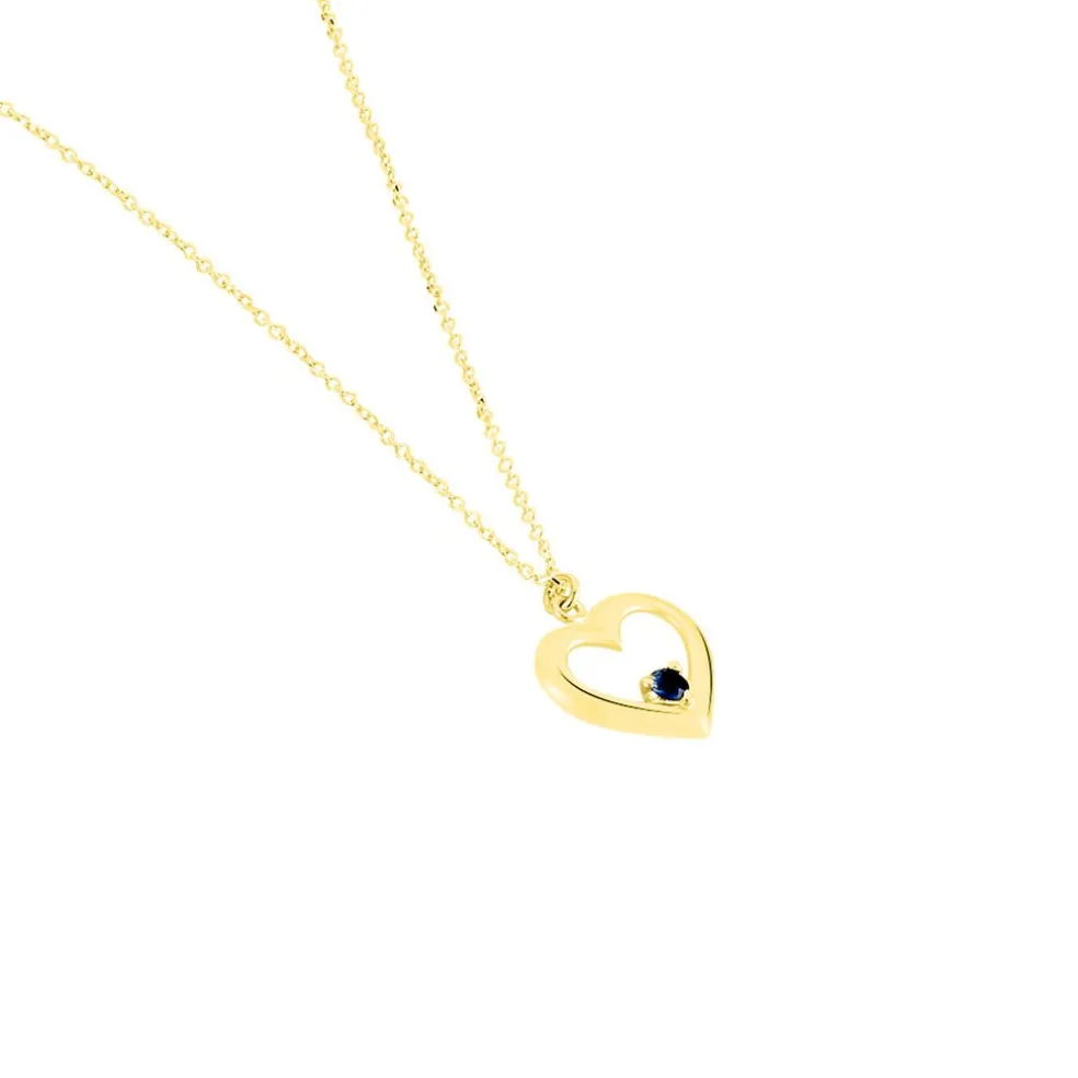 Collier Martella Or Jaune Saphir