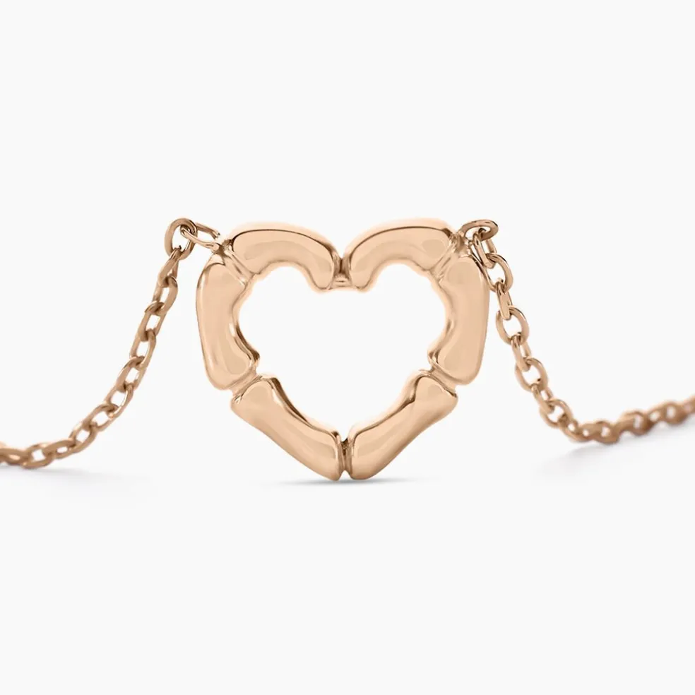 Collier May-li Argent Rose