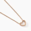 Collier Menel Argent Rose