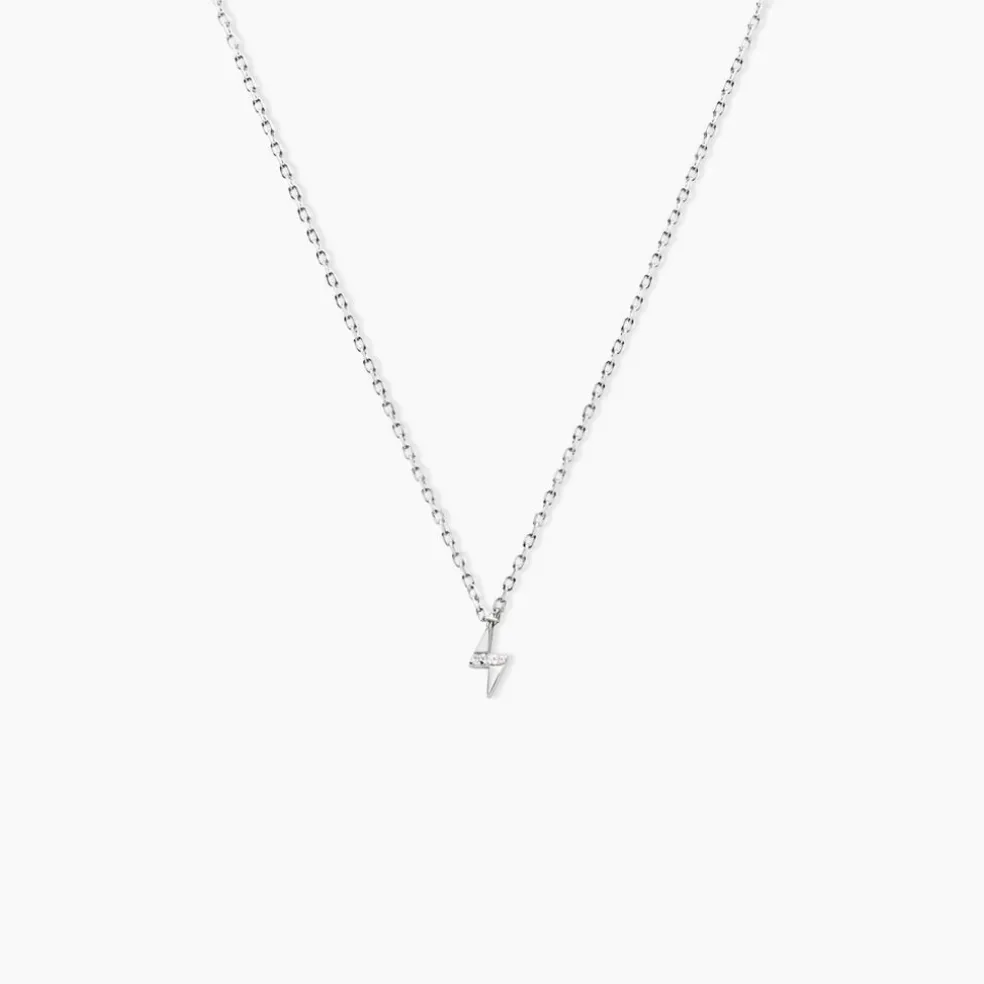Collier Meyline Argent Blanc Oxyde De Zirconium