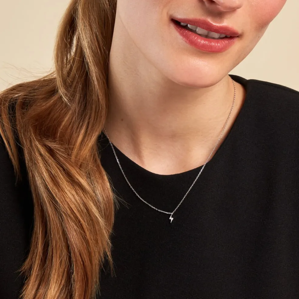 Collier Meyline Argent Blanc Oxyde De Zirconium