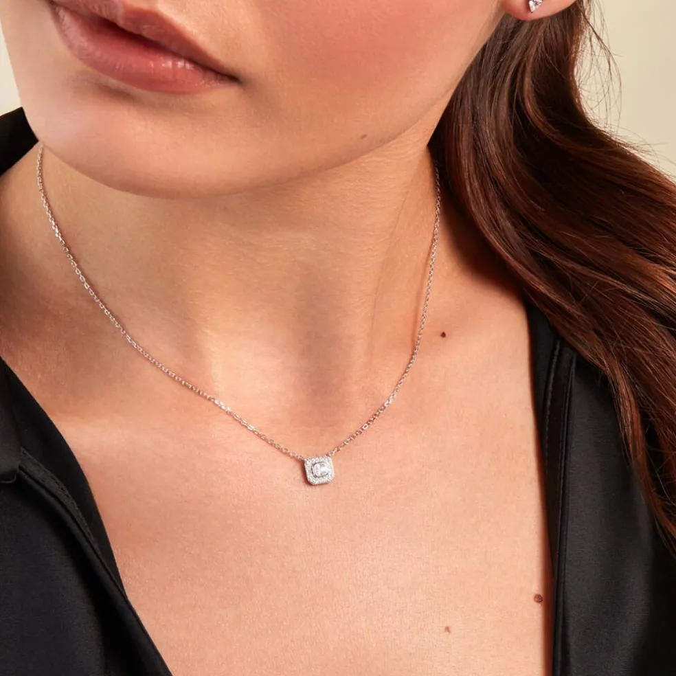 Collier Micarla Argent Blanc Oxyde De Zirconium
