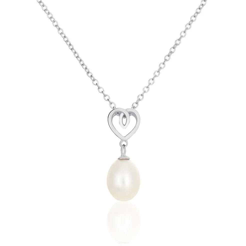 Collier Miley Argent Blanc Perle De Culture