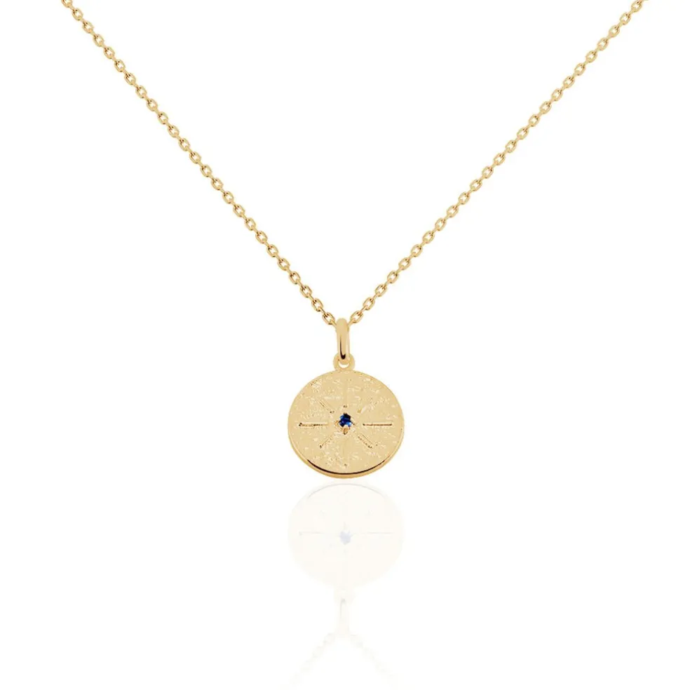 Collier Milia Plaqué Or Jaune Verre