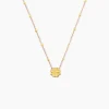 Collier Mimosa Argent Rose