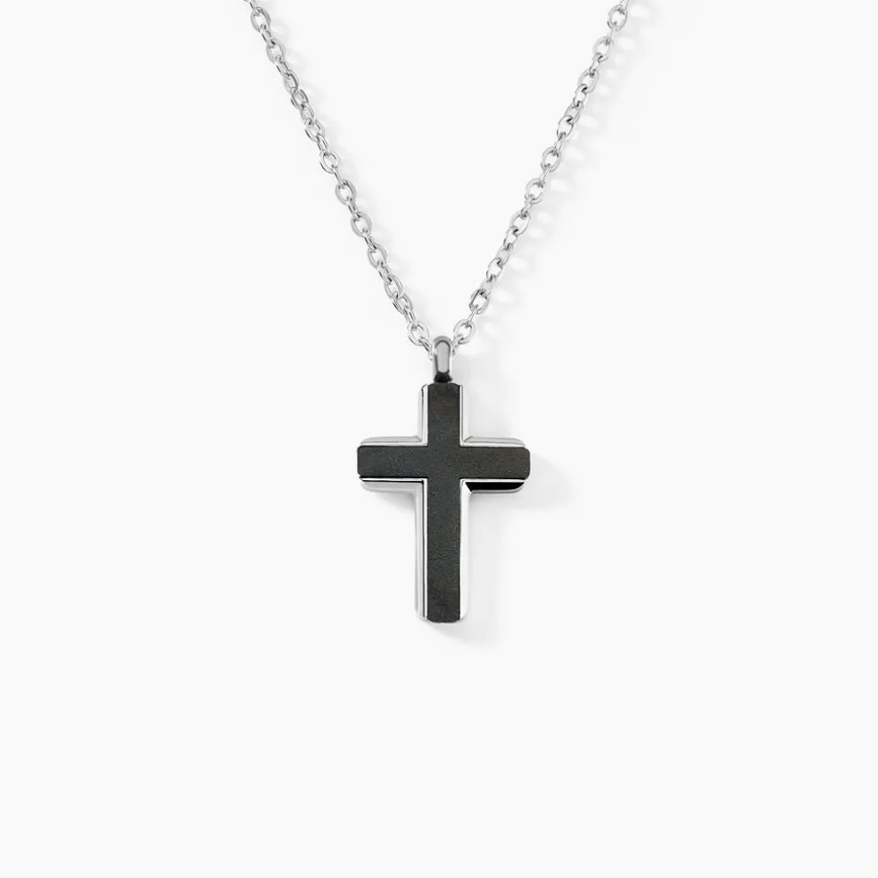Collier Moletee Acier Blanc