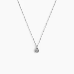 Collier Mon 1er Diamant Or Blanc Diamant