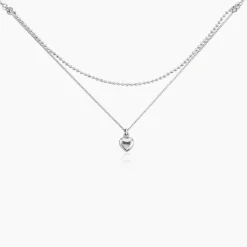 Collier Monifa Argent Blanc