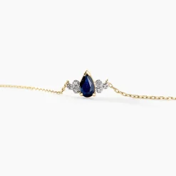 Collier Moss Or Jaune Saphir Diamant