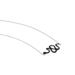 Collier Muses Argent Oxydes De Zirconium