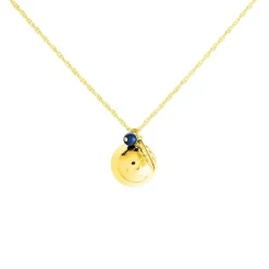Collier My Bola Acier Jaune Aventurine