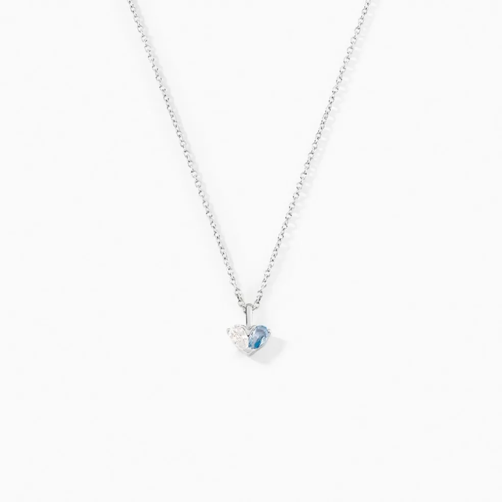 Collier Myhalf Argent Blanc Oxyde De Zirconium