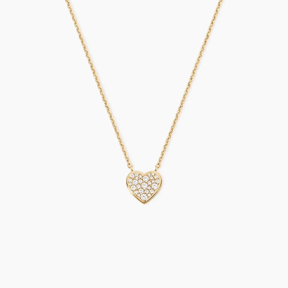 Collier Nafissa Plaque Or Jaune Oxyde De Zirconium