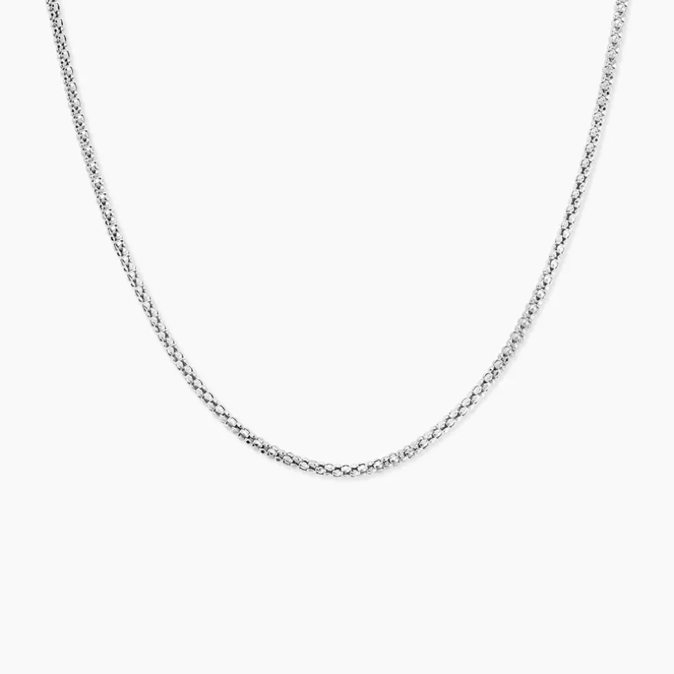 Collier Nahila Argent Blanc