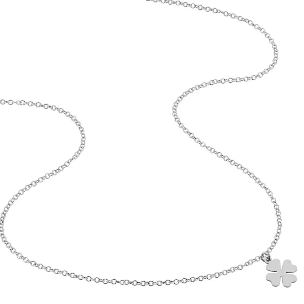 Collier Naomie Argent Blanc