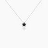 Collier Nasima Argent Blanc Spinelle