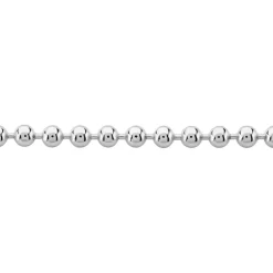 Collier Nateo Boules Argent Blanc