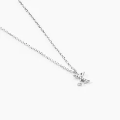 Collier Neruda Argent Blanc Oxyde De Zirconium