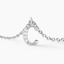 Collier Neruda Argent Blanc Oxyde De Zirconium