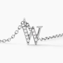 Collier Neruda Argent Blanc Oxyde De Zirconium