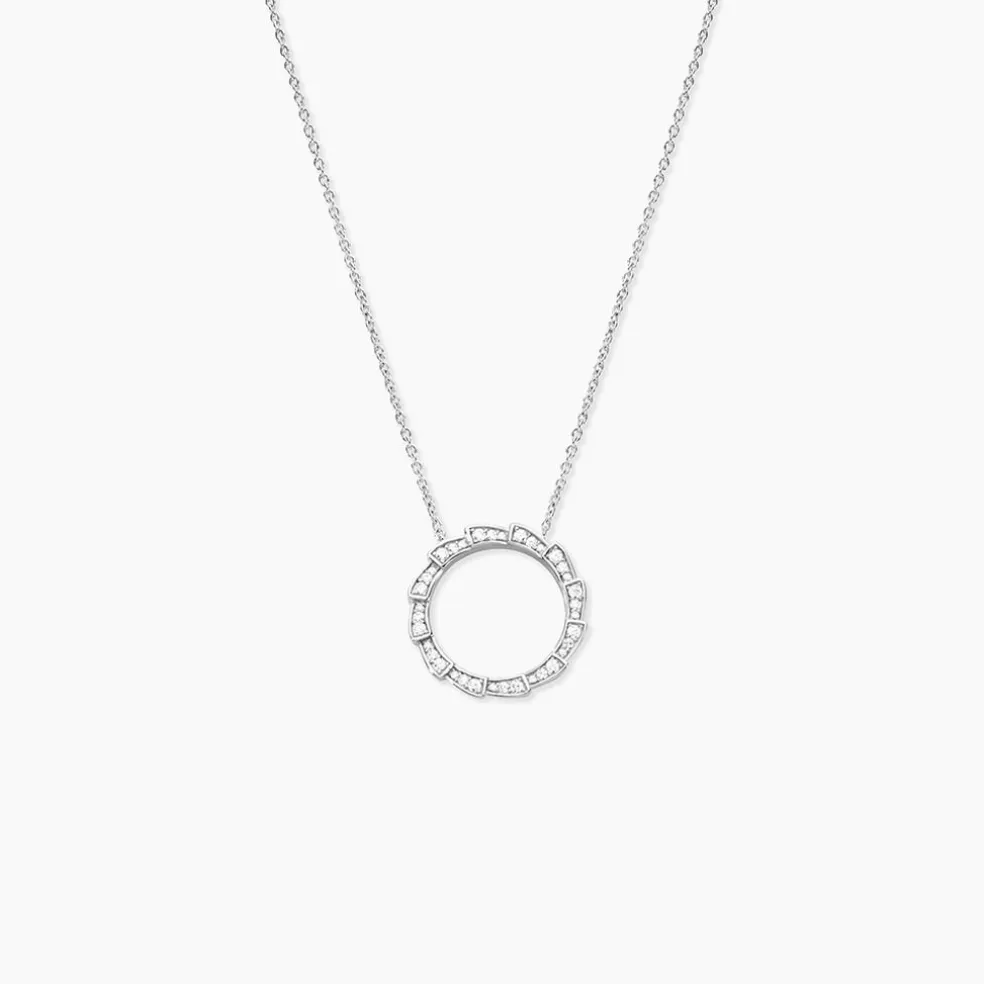 Collier Nevada Argent Blanc Oxyde De Zirconium