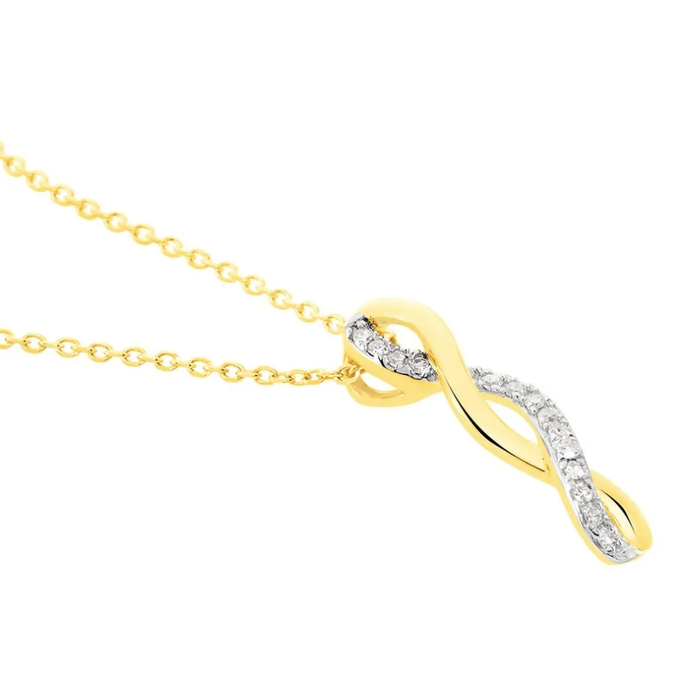 Collier Nucia Or Jaune Diamant