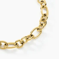 Collier Oasia Acier Jaune